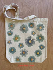 Flower Power Canvas Tote