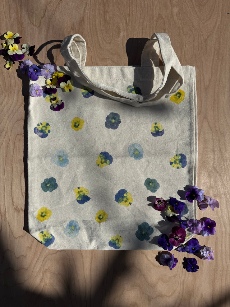 Flower Power Canvas Tote